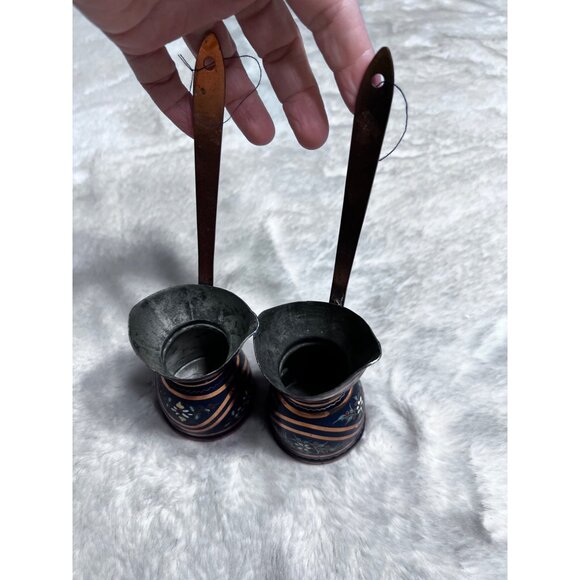 Gülistan Turkish Copper Coffee Pot Set - Picture 2 of 6